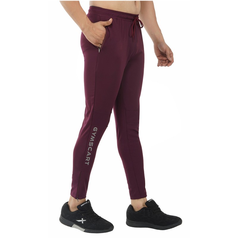 GymsCart Unisex Lycra Slim Fit Track Pant, Stylish Lower for Gym, Yoga,  Sports, Running & Trekking (GREY)
